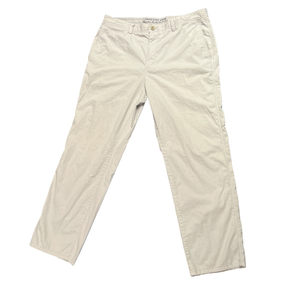 Men's off white 100% cotton dress /casual chino pants size 36